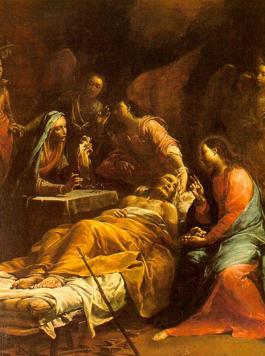 Giuseppe Maria Crespi The Death of St.Joseph oil painting image
